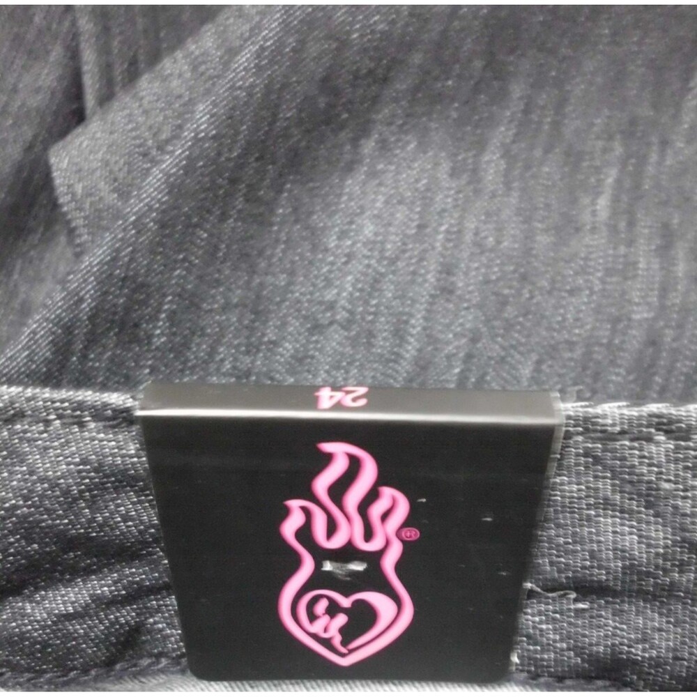 Torrid Flare Indigo Stretch Button Jeans Women's Plus Size 24 Dark Blue New - Picture 5 of 5